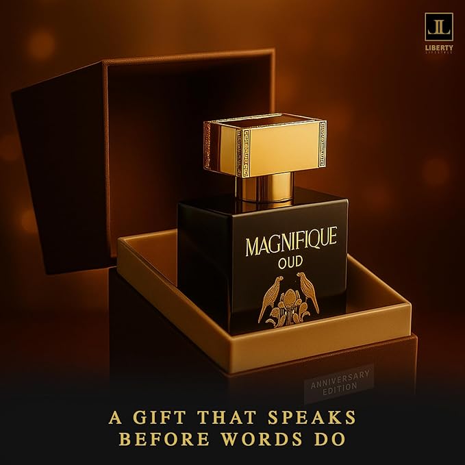Liberty Oud Eau de Parfum for Men, 3.4 Oz,Magnifique Anniversary Edition, Luxury Oud Perfume, Premium Gift for Men, All-Day Freshness, Perfume for men, perfumes arabes para hombres