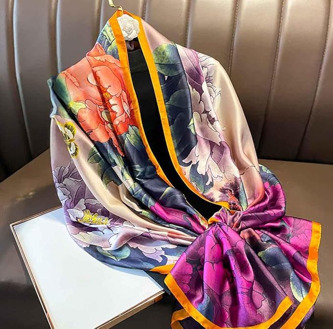 Xyueanlo Scarfs for Women Lightweight Scarves Fashion Print Floral Pattern Head Scarf Wraps Shawls