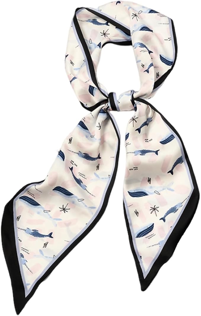 Hair Scarf for Women Silky Satin Headscarf Neck Scarves for Handbag Accessory