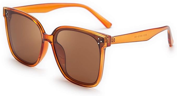 FEISEDY Oversized Polarized Sunglasses - UV400 Protection, Square Fashion Sun Glasses for Outdoor & Daily B2600