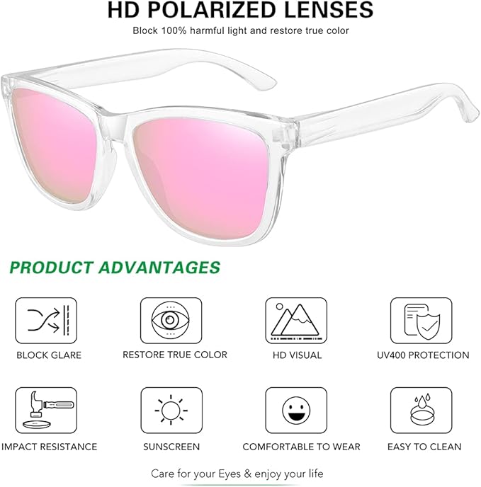 MEETSUN Polarized Sunglasses for Women Men Trendy Classic Retro Designer Style