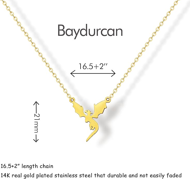 Baydurcan Dainty Gold Necklace for women - 14K Gold Plated Pendant Necklaces Gifts for Friends Sister Mother, Birthday, Christmas, Graduation, Inspirational Gifts