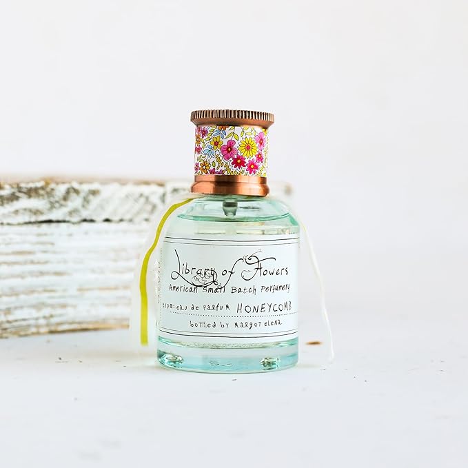 Library of Flowers Honeycomb Eau de Parfum, 1.69 Fl. Oz., Sugared Fig, Ambrosia Honey & Royal Bee Blossom Scented Women's Perfume, Luxury Fragrance Spray for Women