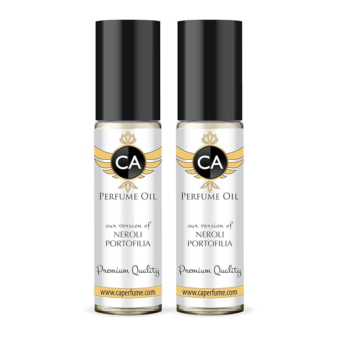 CA Perfume Impression of Neroli Portofilia Unisex Eau De Parfum Citrus Aromatic Scent Long Lasting Unisex Fragrance Travel Size TSA Ready for Day and Night Wear 0.33 Fl Oz 10ml (Pack of 2)