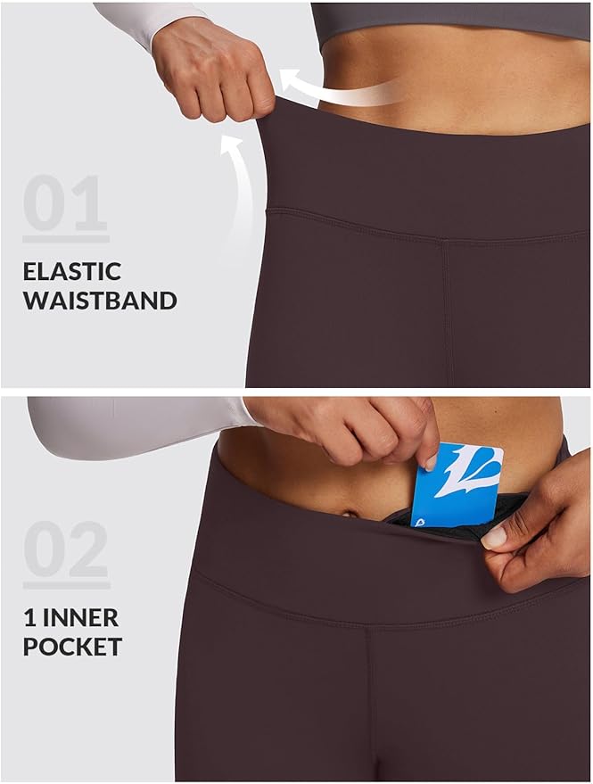 baleaf Winter Clothing Women Leggings Fleece Lined Tights Thermal Warm Thick Cold Weather Gear 1 Pockets