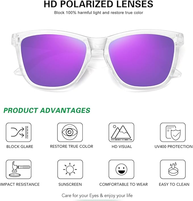 MEETSUN Polarized Sunglasses for Women Men Trendy Classic Retro Designer Style