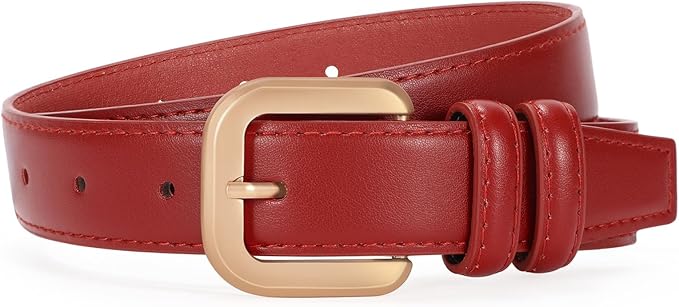 VONMELLI Leather Belts for Women Fashion Wasit Ladies Belt for Jeans Pants Dresses with Pin Buckle