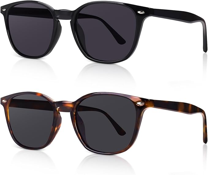 DrRelax Retro Sunglasses Womens Trendy Round Polarized Shades Sun Glasses