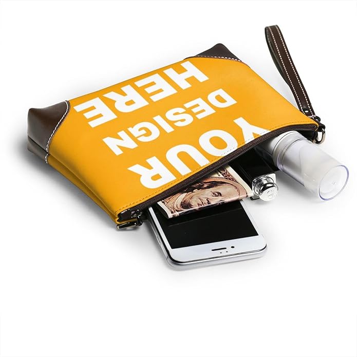 Custom Leather Wristlet Personalized Wallets For Women Men Wristlet Handbags Customized Clutch Purses For Women
