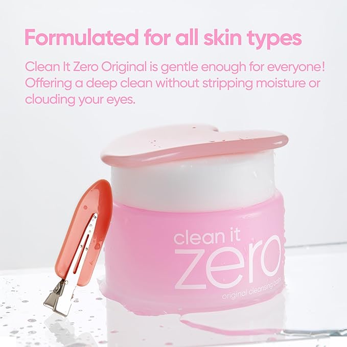 BANILA CO Clean It Zero Original Cleansing Balm Duo | Big Size 180ml + Travel Size 50ml | Korean Makeup Remover & Facial Cleanser | Vegan, Acerola Berry & Vitamin C