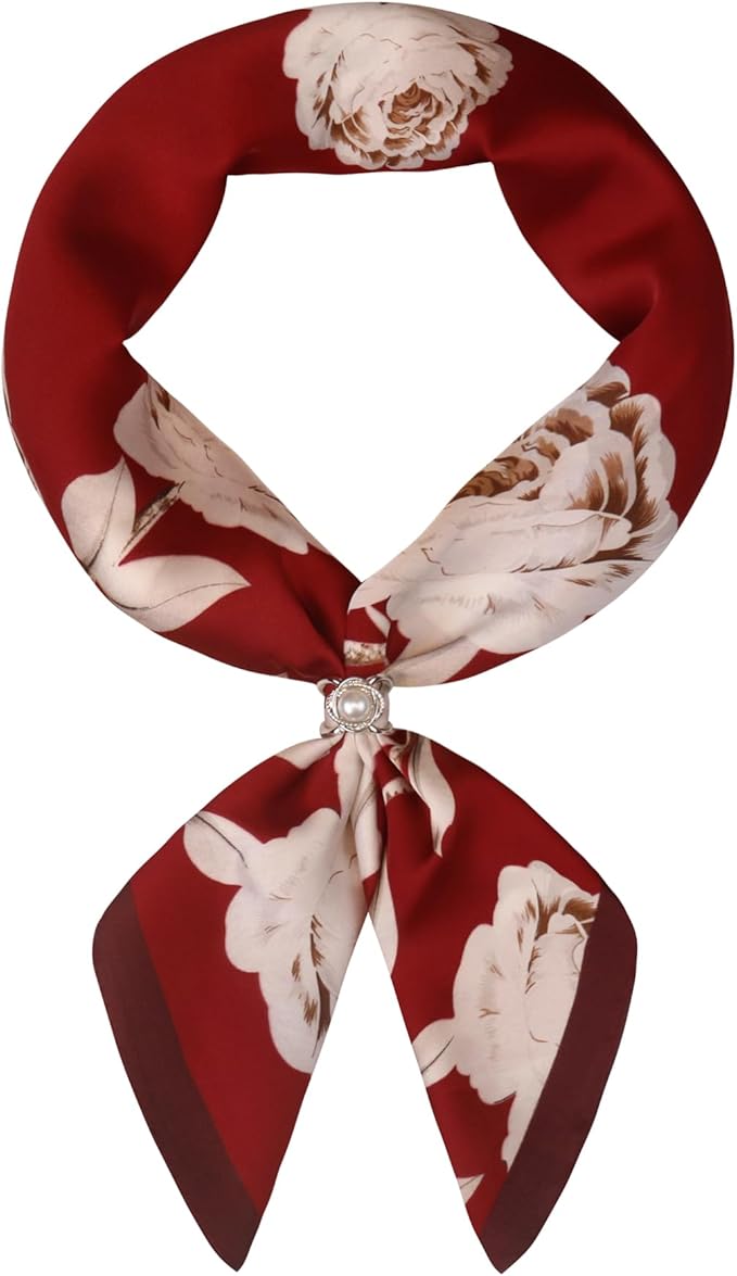 27.5 Inches Satin Bandanas Head Scarf for Women Silk Neck Scarves Accessories for Sleeping Handbags Scarf