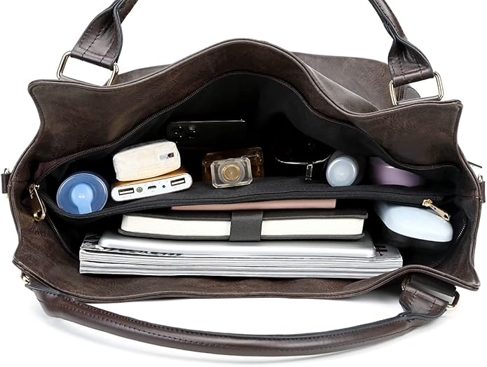 Women Tote Bag Handbags PU Leather Fashion Hobo Shoulder Bags with Adjustable Shoulder Strap