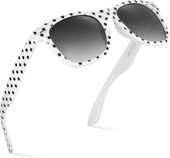 Retro Rewind Polka Dot Vintage Fashion Sunglasses for Women UV400