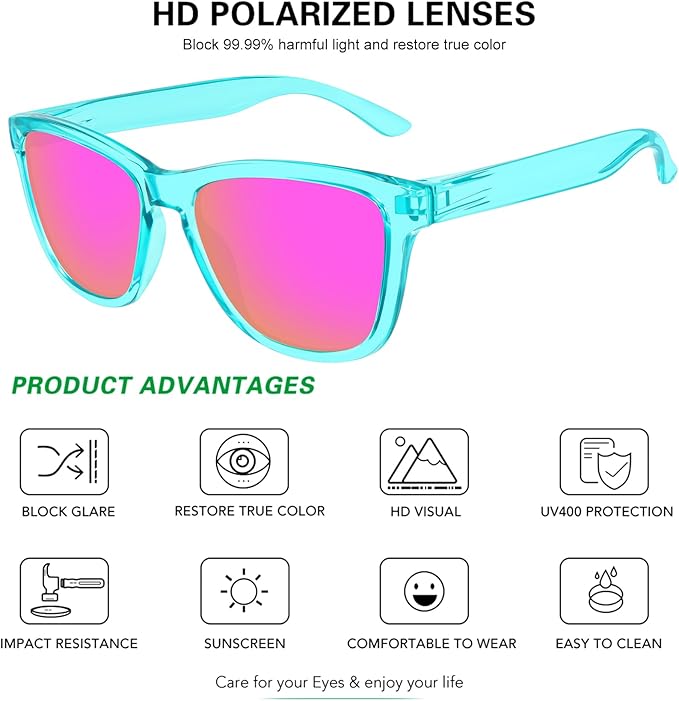 MEETSUN Polarized Sunglasses for Women Men Trendy Classic Retro Designer Style