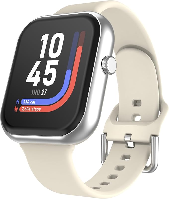 iTouch AIR 5 Smartwatch – 1.85” AMOLED Display, Bluetooth Calling, 100+ Sport Modes, Heart Rate, SPO₂, Stress & Sleep Tracking, IP68 Water Resistant, 7-Day Battery Life – for Android & iOS