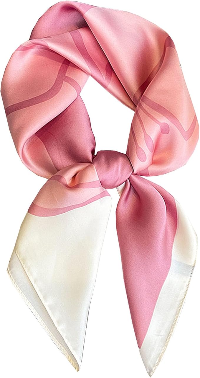 Dailyacc Hair Bandanas Scarf For Women Lightweight Fashion Neck Silk Satin Head Scarves For Sleeping Handbags Scarf