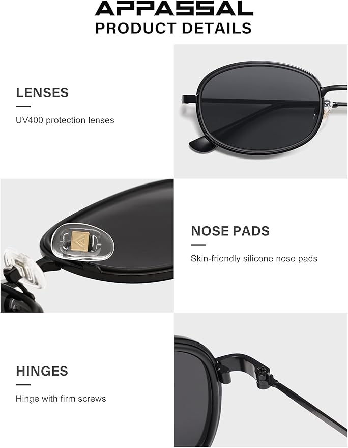 Retro Oval Sunglasses for Women Men Trendy Large Round Y2k Sunnies AP3681