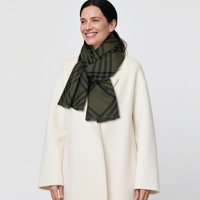EXTREE Scarfs for Women Pashmina Silky Shawl Wrap for Evening Dressing Blanket Open Front Poncho Cape