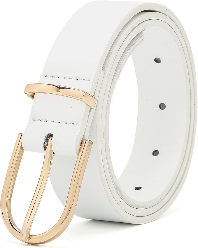 Earnda Women's Faux Leather Chic Belt for Ladies Jeans