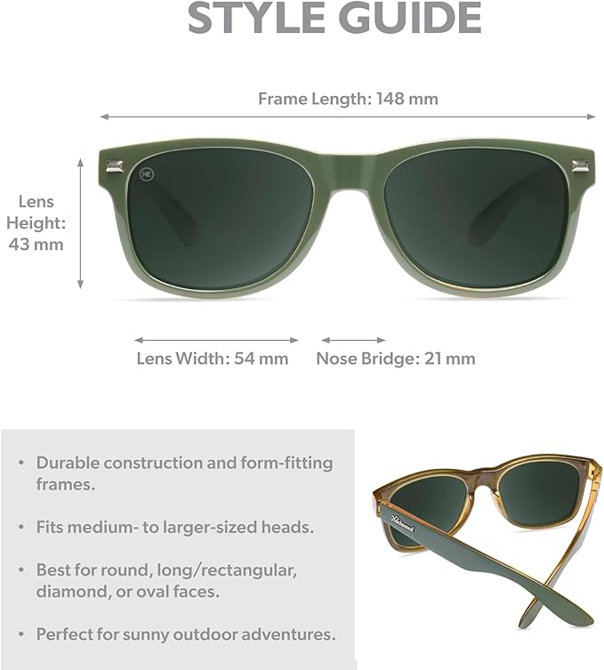 Knockaround Fort Knocks Polarized Sunglasses for Men & Women - UV400 Protection