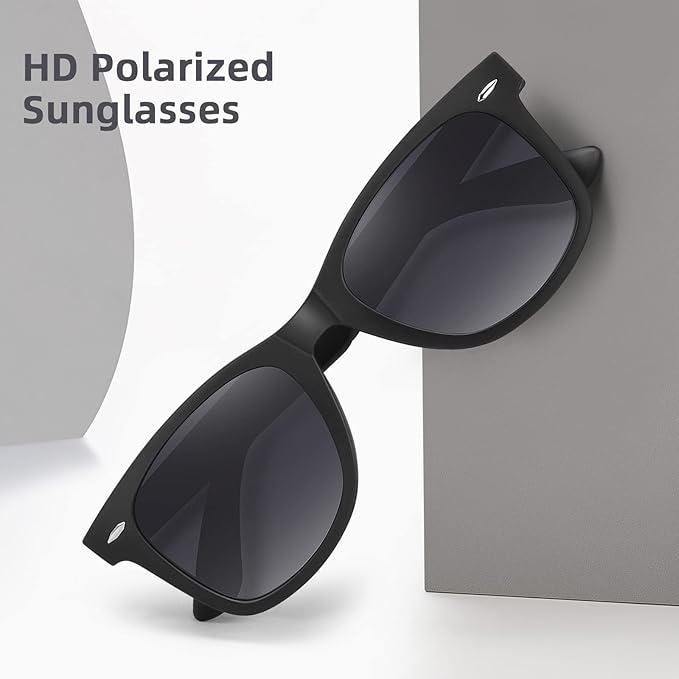 MEETSUN Polarized Sunglasses for Women Men Classic Retro Square Frame Driving Sun Glasses UV Protection