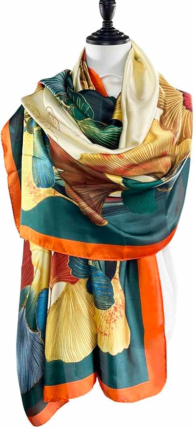 Xyueanlo Scarfs for Women Lightweight Scarves Fashion Print Floral Pattern Head Scarf Wraps Shawls