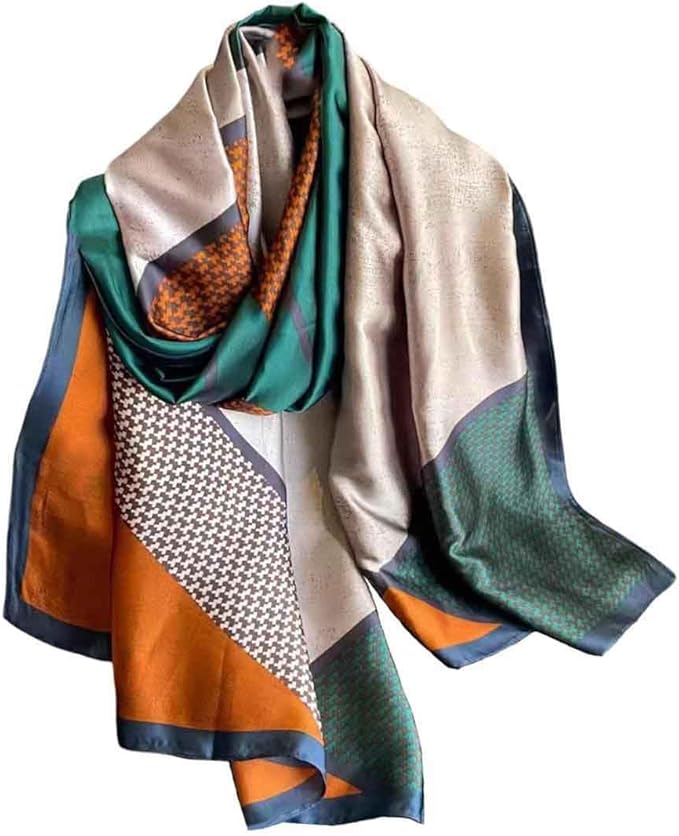 Xyueanlo Scarfs for Women Lightweight Scarves Fashion Print Floral Pattern Head Scarf Wraps Shawls