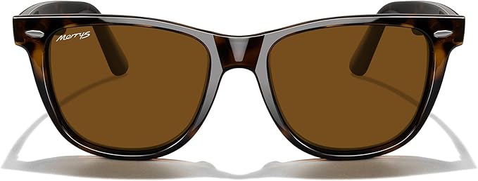 MERRY'S Classic Square Shape Polarized Sunglasses for Womens Mens Retro Designer UV400 Sun Glasses S6140
