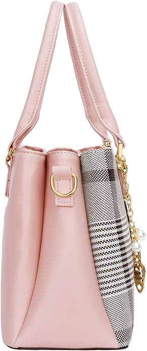 KKXIU 3 Zippered Compartments Purses and Handbags for Women Top Handle Satchel Shoulder Ladies Bags