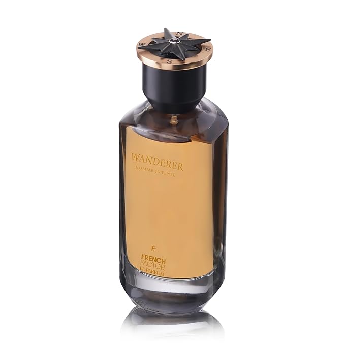 French Factor Wanderer Homme Intense Men’s Perfume | Premium Long-Lasting Eau De Parfum | Elegant All-Day Fragrance | 100ml (3.3 fl oz)