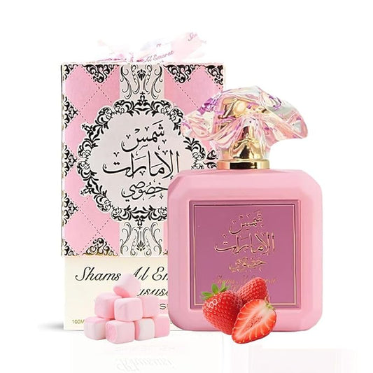 AILIBOTE Pink Blush Perfume for Women, Marshmallow Blush Eau De Parfum - Romantic & Sweet Arabian Perfume - A Captivating Scent Wrapped in Pink Bottle 100 Ml (3.4 OZ)