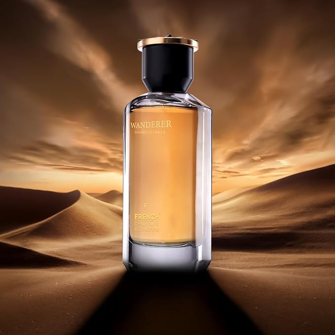 French Factor Wanderer Homme Intense Men’s Perfume | Premium Long-Lasting Eau De Parfum | Elegant All-Day Fragrance | 100ml (3.3 fl oz)