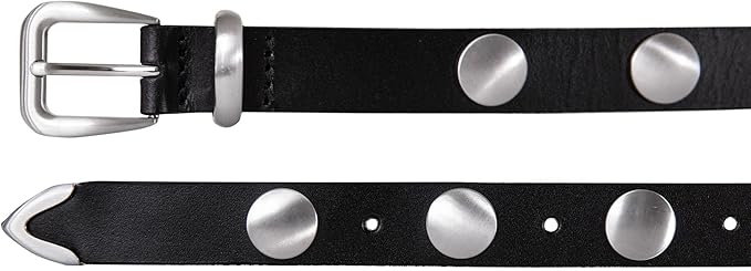 Lucky Brand womens Studded Leather Belt | Stylish | Classic | Modern | Jeans | Pants | Skirt | Dress