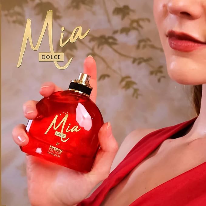 French Factor Mia Dolce Women’s Perfume – Premium Long-Lasting Eau de Parfum, 100ml (3.3 fl. oz) – Elegant All-Day Fragrance