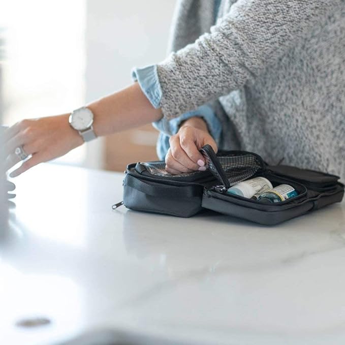 NOMATIC Toiletry Bag for Trips - Great for Travel Size Toiletries - Travel Essentials Wash Bag - Travel Makeup Bag