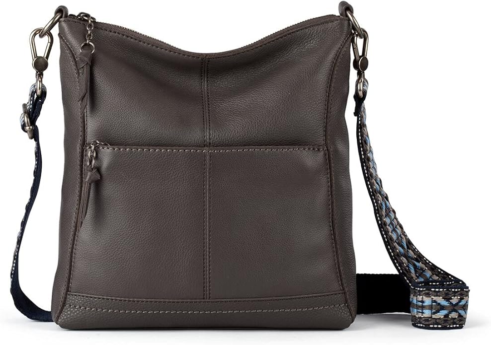 The Sak Lucia Crossbody Bag in Leather, Convertible Purse with Adjustable Strap
