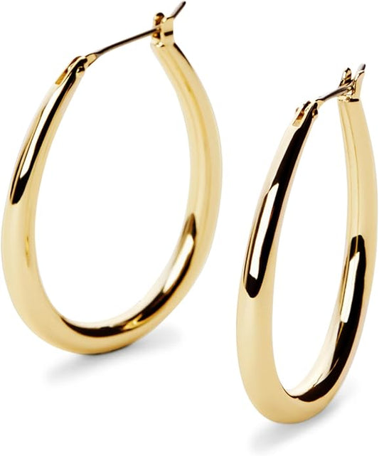 Ana Luisa Hoop Earrings for Women - 14K Gold Plated & Silver Rhodium Plated Assorted Earring Styles - Dainty, Small Gold Hoop Earrings - Hypoallergenic Tarnish-Free Jewelry - Gifts for Women