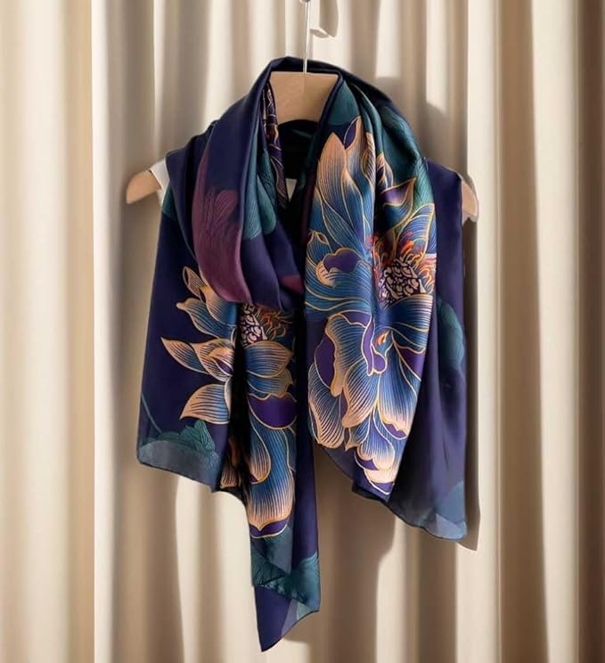 Xyueanlo Scarfs for Women Lightweight Scarves Fashion Print Floral Pattern Head Scarf Wraps Shawls
