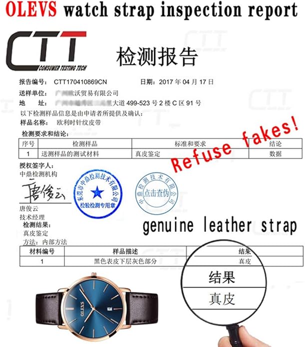 OLEVS Mens Watches Minimalist Ultra Thin Fashion Casual Analog Quartz Date Watch Waterproof Slim Simple Big Face Dress Wrist Watch Leather Band for Men