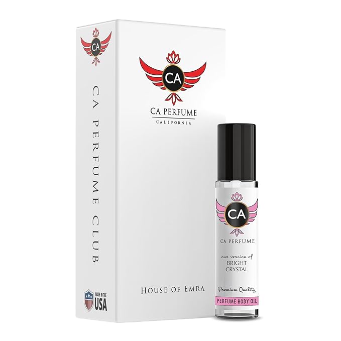 CA Perfume Impression of Bright Crystal for Women Eau De Parfum Floral Fruity Scent Long Lasting Perfumes for Women Travel Size TSA Ready for Day and Night Wear 0.33 Fl Oz 10ml