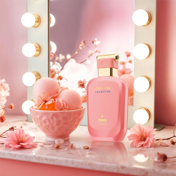 French Factor Chillpill Calestine Women’s Perfume | Premium Long-Lasting Eau de Parfum | Elegant Floral Fruity Fragrance with Orange Blossom, Indian Tuberose, Vanilla & Sandalwood | 100ml