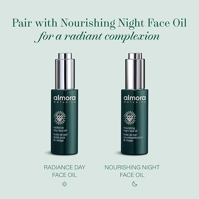Radiance Day Face Oil 15mL | Hydrating & Brightening Facial Oil for Glowing Skin | Lightweight, Non-Greasy Formula with Sunflower Oil & Beta Carotene | Natural, Vegan Skincare
