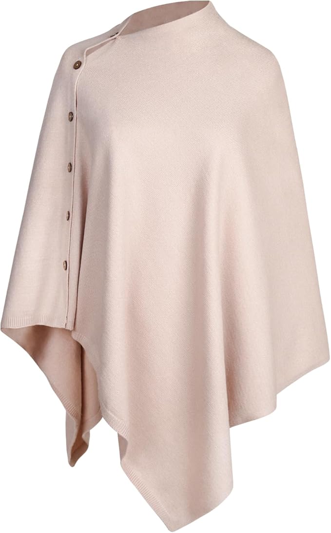 EXTREE Scarfs for Women Pashmina Silky Shawl Wrap for Evening Dressing Blanket Open Front Poncho Cape