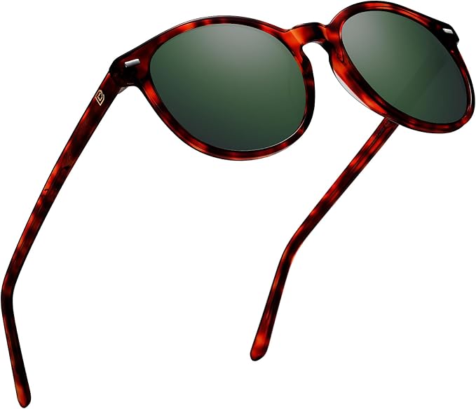 DUCO Polarized Sunglasses for Women Retro Round Women's Sunglasses Classic Vintage UV400 Shades DC1230
