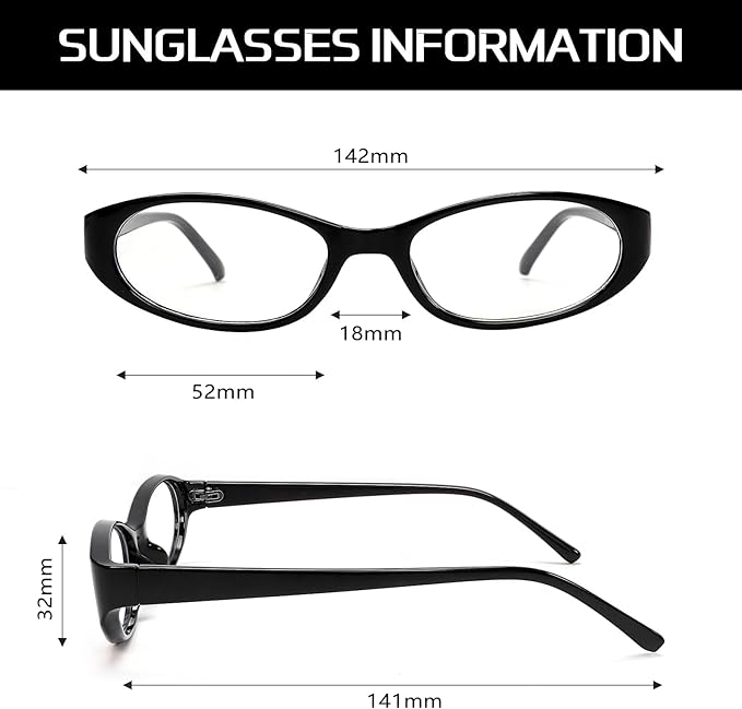 Retro Oval Sunglasses for Women 2026 90s Small Chic Cat Eye Sun Glasses Sunnies Lightweight Shades