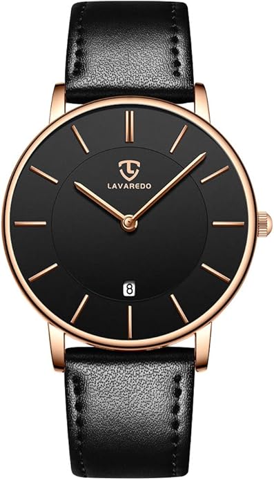 BEN NEVIS Watch, Mens Watch, Minimalist Fashion Simple Wrist Watch Analog Date with Leather Strap