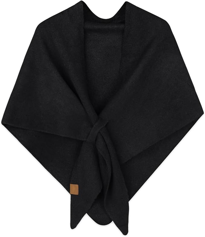 EXTREE Scarfs for Women Pashmina Silky Shawl Wrap for Evening Dressing Blanket Open Front Poncho Cape