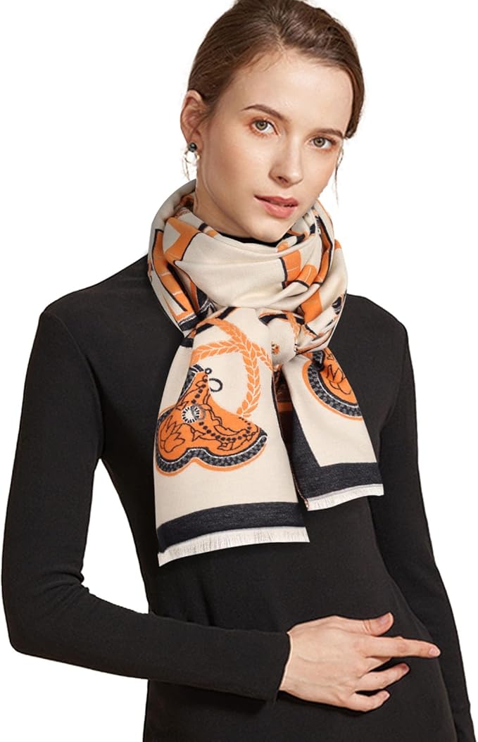 EXTREE Scarfs for Women Pashmina Silky Shawl Wrap for Evening Dressing Blanket Open Front Poncho Cape