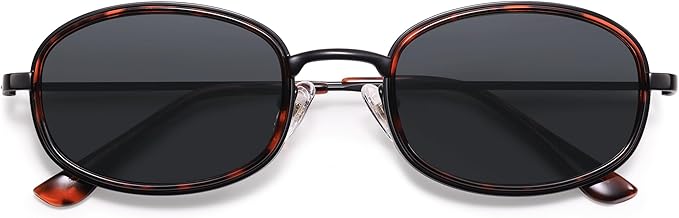 Retro Oval Sunglasses for Women Men Trendy Large Round Y2k Sunnies AP3681