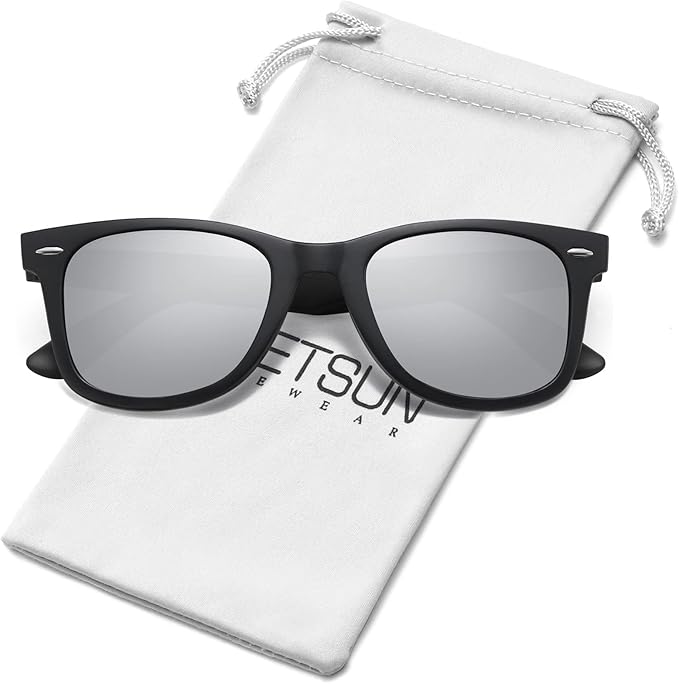 MEETSUN Polarized Sunglasses for Women Men Classic Retro Square Frame Driving Sun Glasses UV Protection
